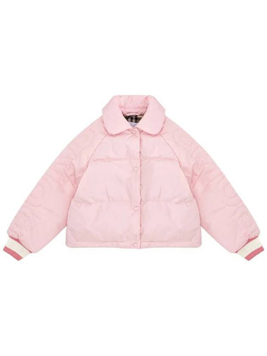 Kids Logo Quilted Padding Light Pink 8069477 - BURBERRY - BALAAN 1