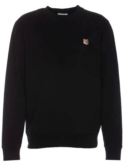 Fox Head Patch Regular Sweatshirt Black - MAISON KITSUNE - BALAAN 2