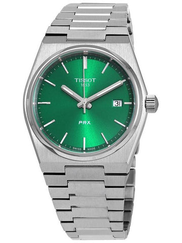 Tissot PRX Quartz Green Dial Unisex Watch T1372101108100 - TISSOT - BALAAN 1