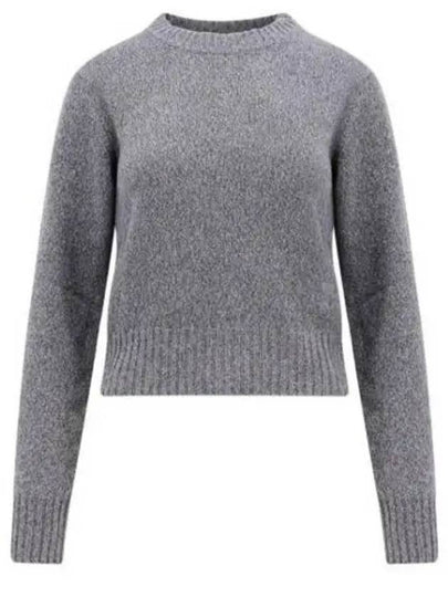 Heart Logo Cashmere Knit Top Grey - AMI - BALAAN 2