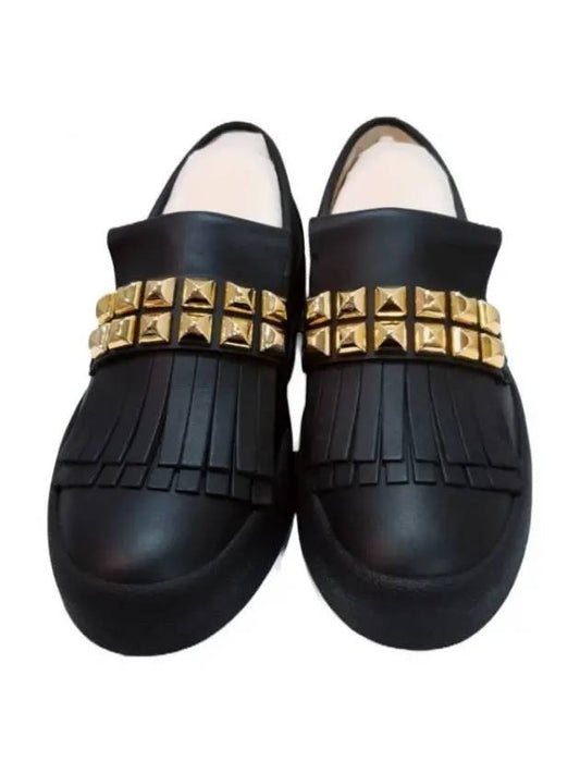 RW70056 002 Women's Studded SlipOns Black - GIUSEPPE ZANOTTI - BALAAN 2