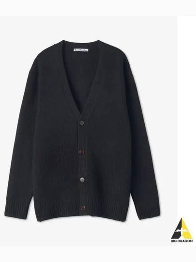 Wool Blend Cardigan Black - ACNE STUDIOS - BALAAN 2