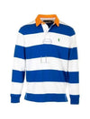 Block Stripe Classic Fit Polo Shirt Blue - POLO RALPH LAUREN - BALAAN 2