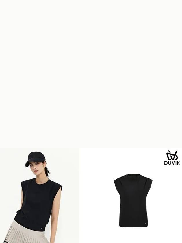 Overfit Blouson Sleeveless T-Shirt DD2WTS107BK - DUVIK - BALAAN 6