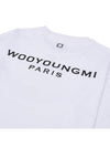 Men's Back Logo Cotton Short Sleeve T-Shirt White - WOOYOUNGMI - BALAAN 9