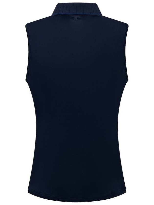 Collar Pleated Sleeveless Navy - G/FORE - BALAAN 6