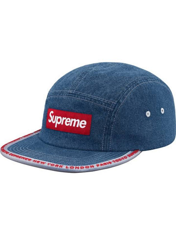 Worldwide Visor Tape Camp Cap Denim - SUPREME - BALAAN 1