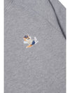 [MAISON KITSUNE] WOMEN DRESSED FOX PATCH ADJUSTED SWEATSHIRT - GREY MELANGE - MAISON KITSUNE - BALAAN 4