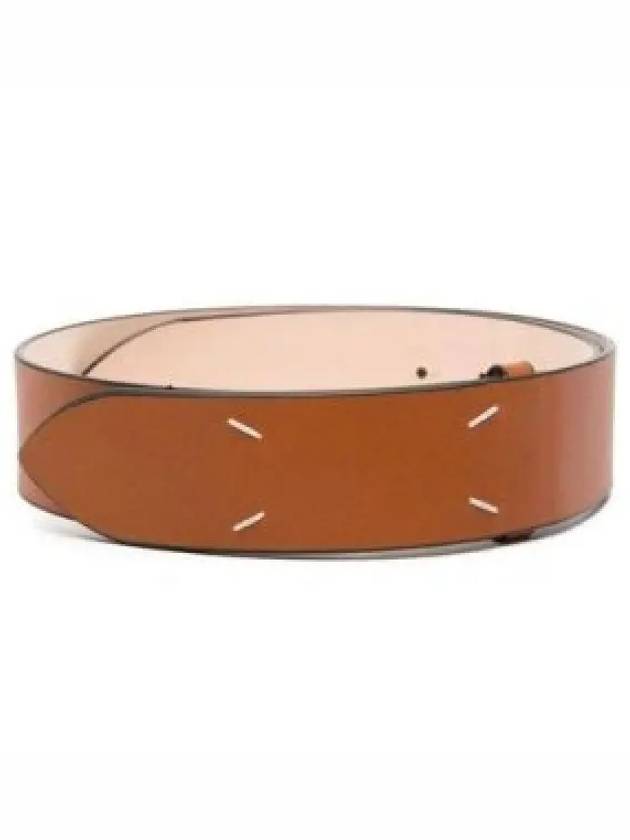 Stitch Leather Belt Tan - MAISON MARGIELA - BALAAN 2