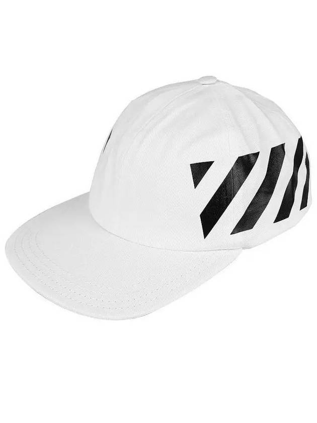 Diag logo ball cap white black - OFF WHITE - BALAAN.