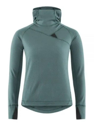 Women's Huge Mid Layer Hoodie Forest Green - KLATTERMUSEN - BALAAN 1