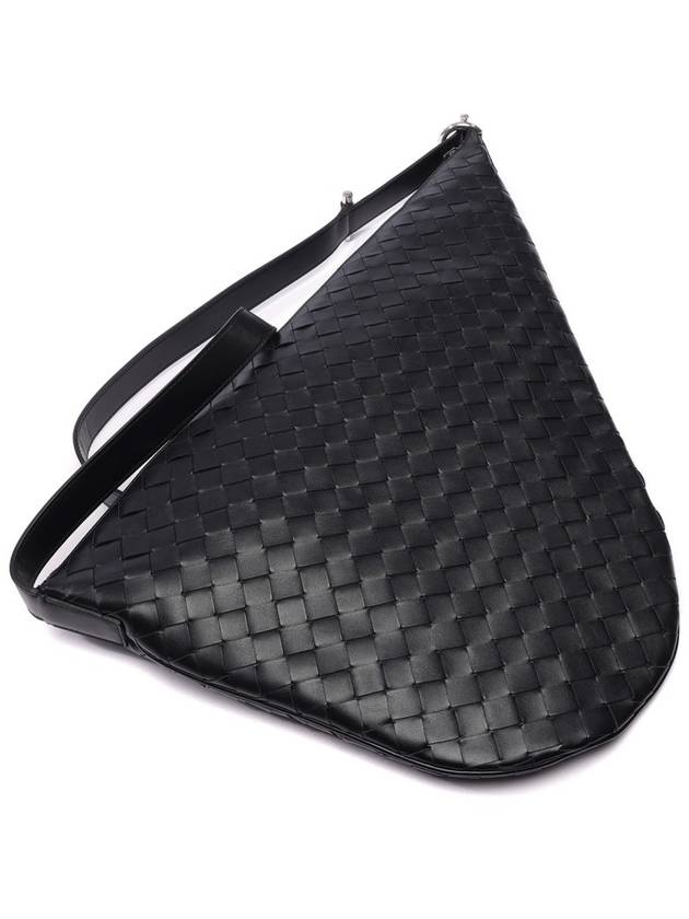 Intrecciato Virgule Cross Bag Black - BOTTEGA VENETA - BALAAN 6