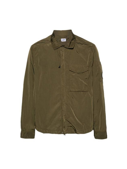 Chrome-R Pocket Over Long Sleeve Shirt Green - CP COMPANY - BALAAN 2