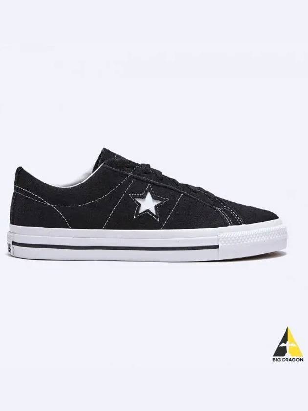 One Star Pro Suede Low Top Sneakers Black - CONVERSE - BALAAN 2