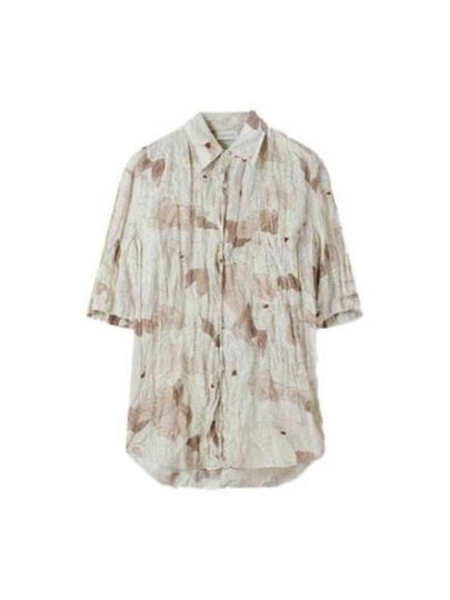 Women's Regular Silk Short Sleeve Shirt Ecru - LEMAIRE - BALAAN 2