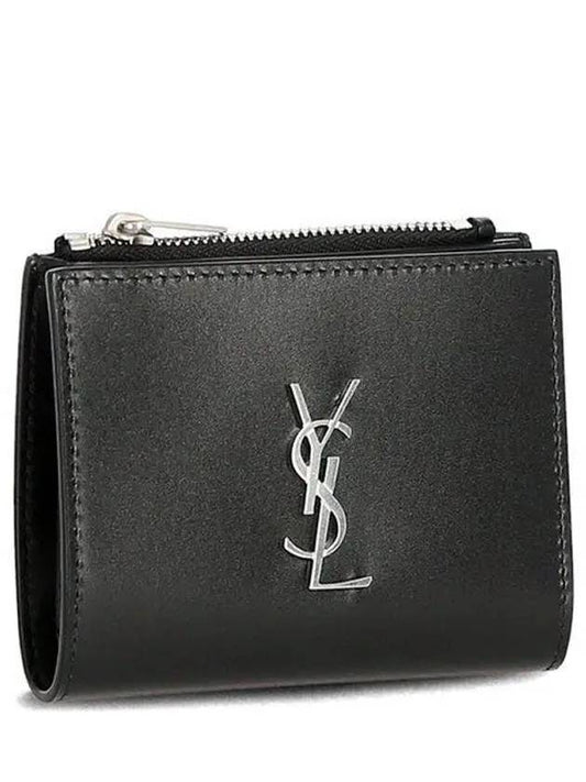 Monogram Half Wallet Black - SAINT LAURENT - BALAAN 2