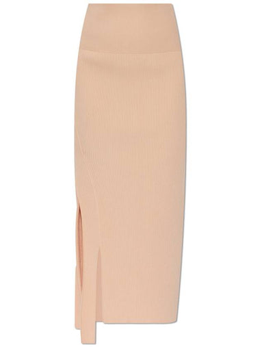 Victoria Beckham Ribbed Skirt, Women's, Orange - VICTORIA BECKHAM - BALAAN 1