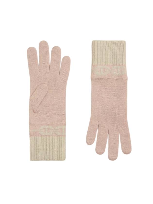 Luvas Heaven Cashmere Gloves Rose Poudre - HERMES - BALAAN 1