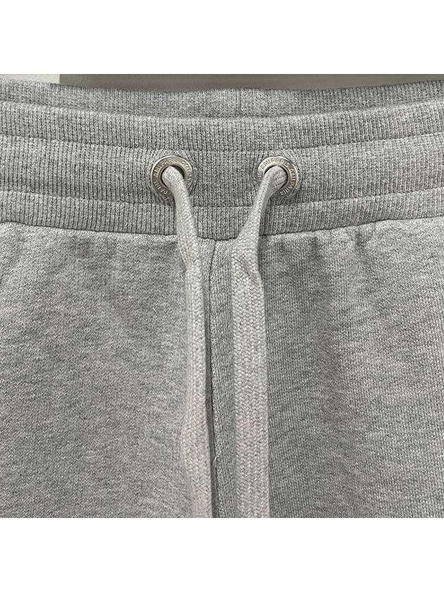 Organic Cotton Fleece Shorts Heather Ash Grey - AMI - BALAAN 8