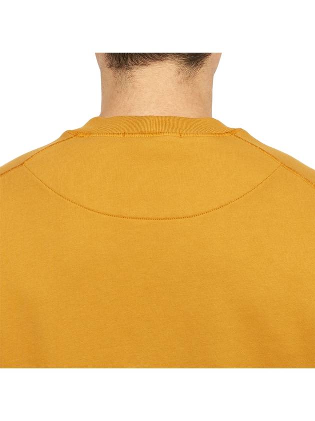 Compass Patch Crew Neck Sweatshirt Orange - STONE ISLAND - BALAAN 8