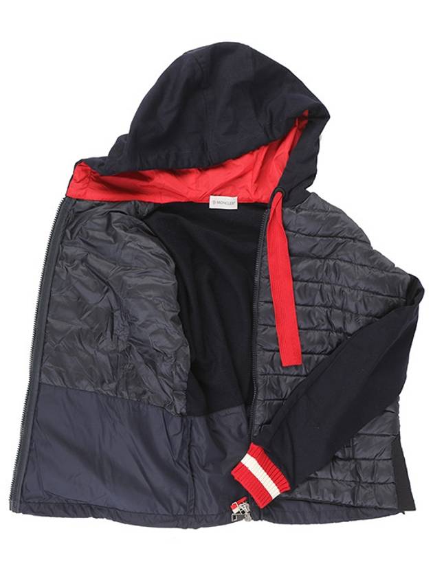 Hooded Cardigan Padded Red Navy - MONCLER - BALAAN 6