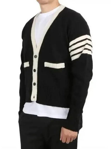 Diagonal armband mohair cardigan 270979 - THOM BROWNE - BALAAN 1