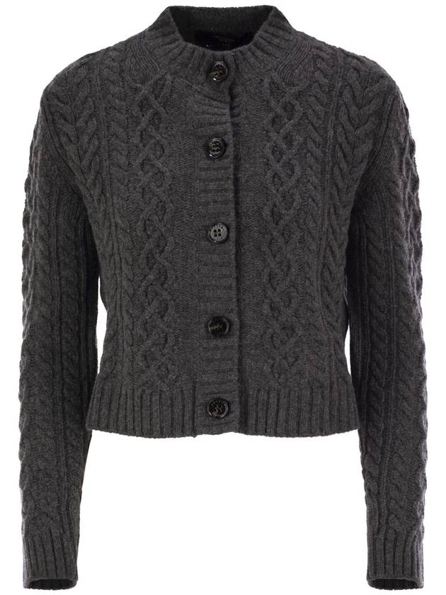 AFOSI - Plaited wool cardigan - WEEKEND MAX MARA - BALAAN 1