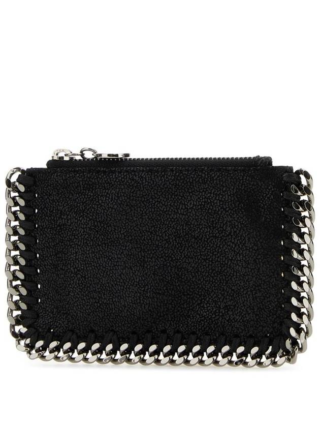 silver Falabella card wallet black - STELLA MCCARTNEY - BALAAN 3