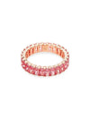 Matrix Baguette Cut Ring Rose Gold Pink - SWAROVSKI - BALAAN 2