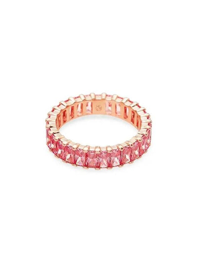 Matrix Baguette Cut Ring Rose Gold Pink - SWAROVSKI - BALAAN 2