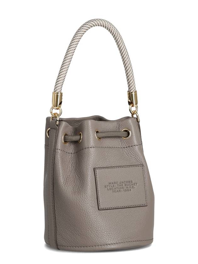 The Leather Bucket Bag Beige Grey - MARC JACOBS - BALAAN 4