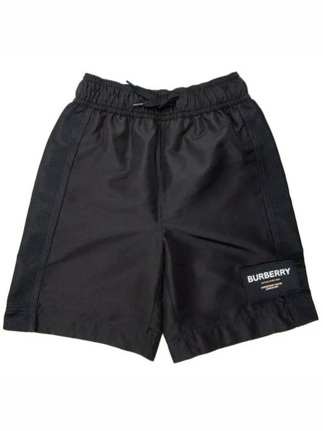 Kids Women Logo Patch Mesh Short Pants Black 8066649 Other 270750 - BURBERRY - BALAAN 1