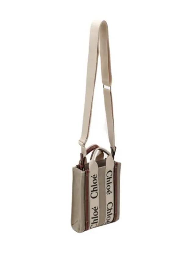 Woody Mini Tote Bag Beige Brown - CHLOE - BALAAN 3