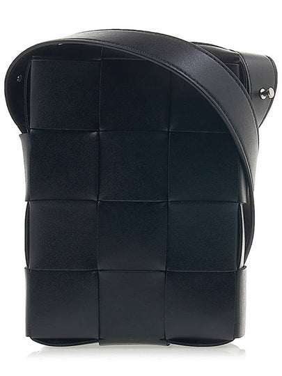 Intrecciato Mini Leather Crossbody Bag Black - BOTTEGA VENETA - BALAAN 2