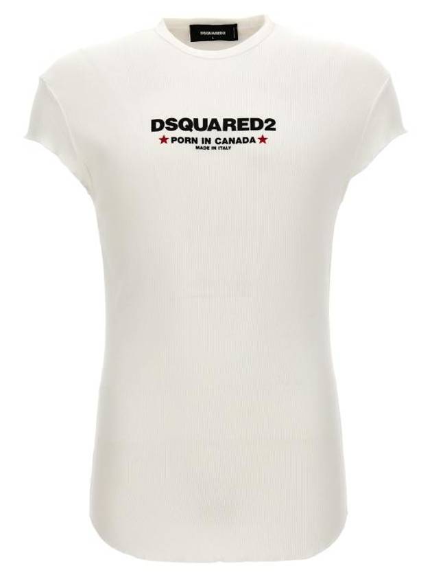 Short Sleeve T-Shirt S71GD1382S24623100 White - DSQUARED2 - BALAAN 1