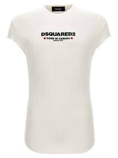 Short Sleeve T-Shirt S71GD1382S24623100 White - DSQUARED2 - BALAAN 1