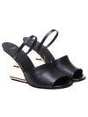 First Sandal Heels Gold Black - FENDI - BALAAN 2