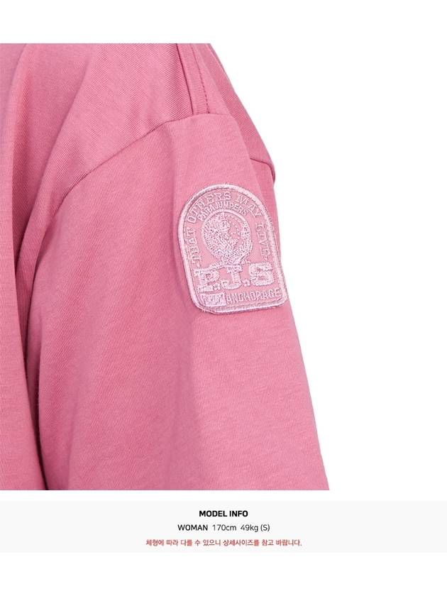 Women's Short Sleeve T-Shirt PWTSUF35 ANTIQUE ROSE - PARAJUMPERS - BALAAN 6