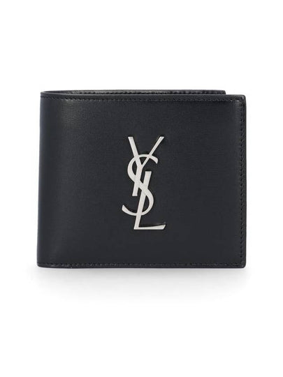 East/West Wallet In Smooth Leather Black - SAINT LAURENT - BALAAN 2