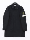 Micro Twill Compass Badge Trench Coat Navy - STONE ISLAND - BALAAN 3