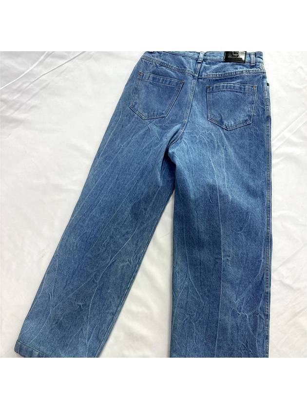 44 WYM Men s One Tuck Washed Wide Denim Pants Blue - WOOYOUNGMI - BALAAN 8