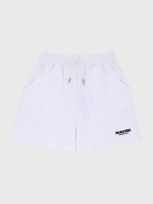 Unisex ORIGIN DEPT Half Pants White - MAVRK - BALAAN 1