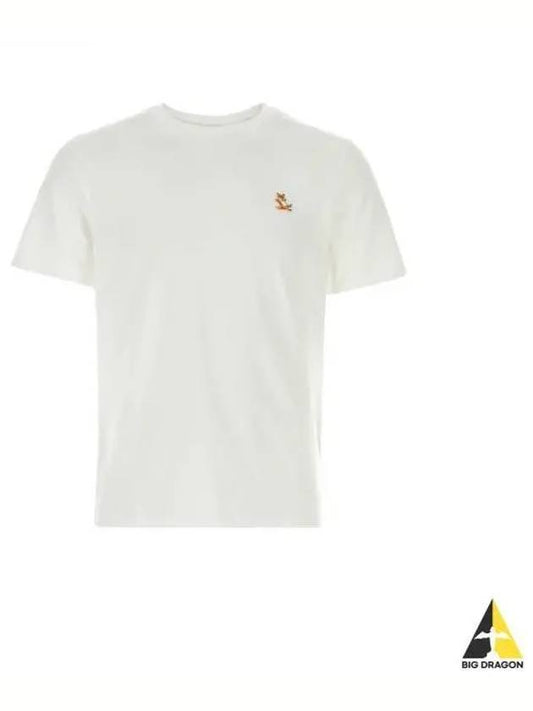 Chillax Fox Patch Regular Short Sleeve T-Shirt White - MAISON KITSUNE - BALAAN 2