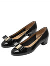 Vara Bow Patent Pumps Black - SALVATORE FERRAGAMO - BALAAN 2