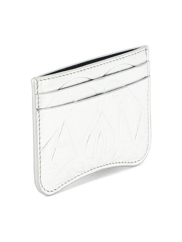 Seal Card Wallet Silver - ALEXANDER MCQUEEN - BALAAN 3