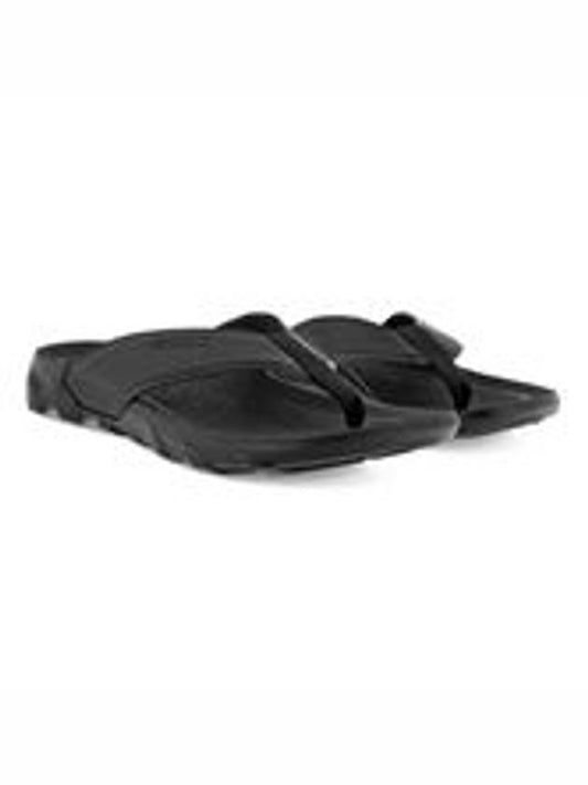 Mx Flipsider Logo Flip Flops Black - ECCO - BALAAN 2