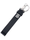 Monogram Motif Leather Key Holder Black - BURBERRY - BALAAN 11