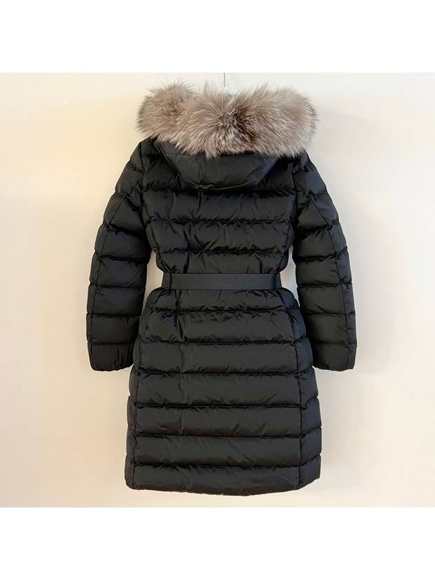 Khloe Long Down Jacket Black - MONCLER - BALAAN 3