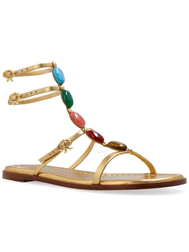 Gianvito Rossi Sandals Shanti, Women's, Gold - GIANVITO ROSSI - BALAAN 4