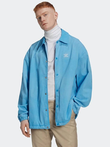 Oversized Shirt Jacket HK7512 Blue MENS - ADIDAS - BALAAN 1